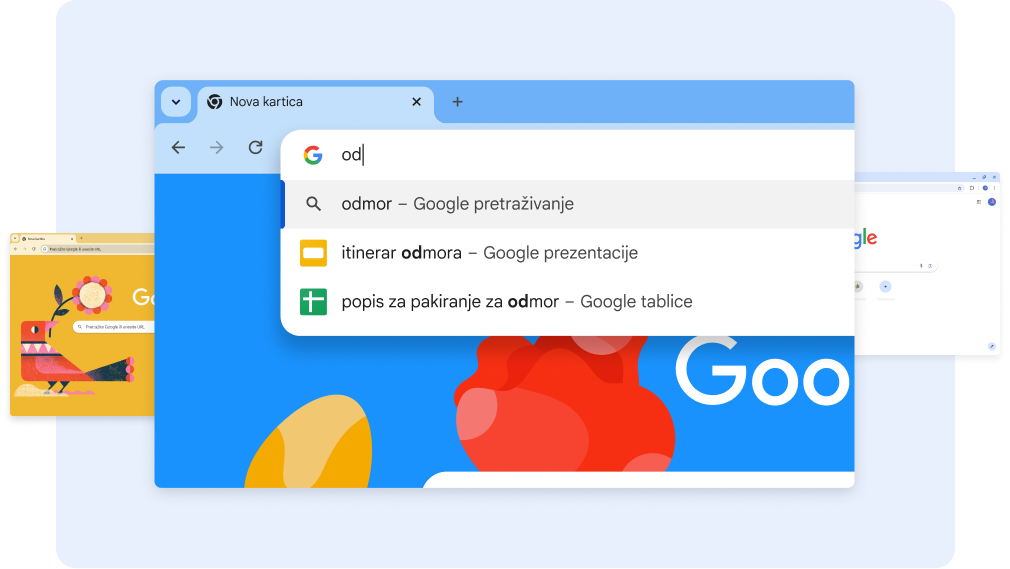 Pretraživanje 'do' prikazuje rezultat Dokumenti za odmor, a dodir na prečac Tablica prikazuje list Popis za pakiranje za odmor.