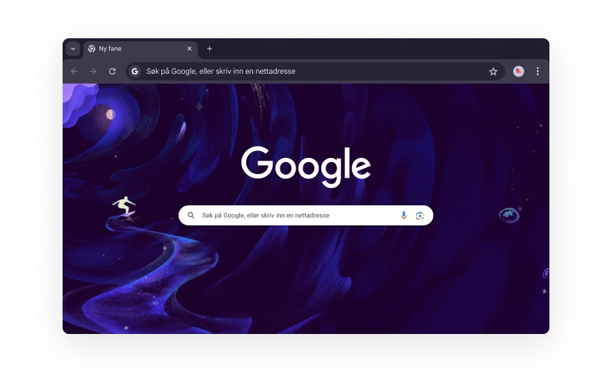 An abstract Chrome UI is surrounded by icons that represent categories for browser extensions. The icons represent Shopping, Entertainment, Tools, Art & Design, and Accessibility.