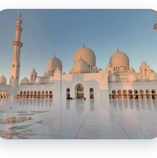 Street View imagery of the Sheikh Zayed Grand Mosque in Abu Dhabi