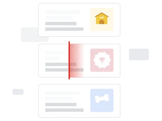 Колаж із зображень, на яких показано, як Google автоматично перевіряє результати пошуку.